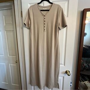 NWT ROOLEE The Saylem Button Maxi Dress